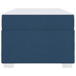 vidaXL Cadre de lit avec matelas Bleu 80 x 200 cm tissu