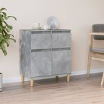vidaXL Buffet Gris béton 60x35x70 cm Bois d'ingénierie