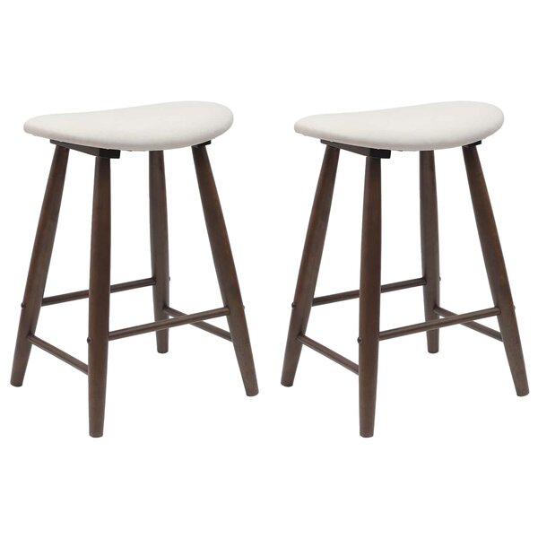 vidaXL Chaises de salle à manger 2 Pièces Marron Clair 46 x 37 x 63 cm