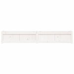 vidaXL Jardinière blanc 180x31x31 cm bois de pin massif