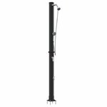 vidaXL Douche solaire extérieure Noir 217 cm PVC  aluminium