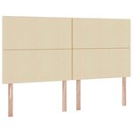 vidaXL Lit de Rangement Crème 200 x 200 cm Cuir synthétique