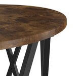 Tables d'appoint vidaXL 3 Pièces Chêne fumé en bois reconstitué
