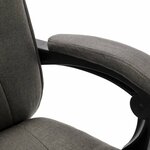 vidaXL Chaise de bureau Gris Tissu