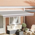 vidaXL Bande de auvent Gris clair 3.8 x 0.2 m Toile