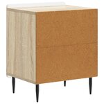 vidaXL Cabinet de chevet 2 Pièces Chêne Sonoma 43 x 34 5 x 52 cm