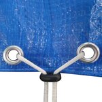 Vidaxl housse de trampoline pe 360-367 cm 90 g/m²