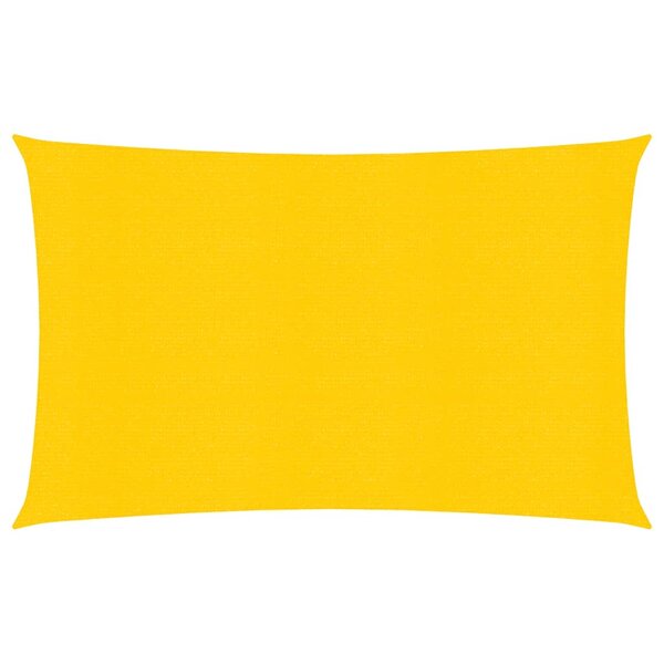 vidaXL Voile d'ombrage 160 g/m² rectangulaire jaune 5x7 m PEHD