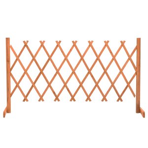 vidaXL Clôture en treillis de jardin Orange 150x80 cm Bois de sapin