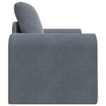 vidaXL Canapé-Lit Gris foncé 98 x 71 x 83 cm Velours