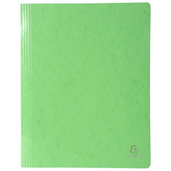 Chemise À Lamelle Carte Lustrée Pelliculée 355gm2 Iderama - A4 - Vert Anis - X 25 - Exacompta