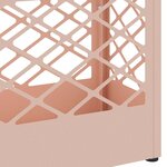 vidaXL Porte-parapluie avec stockage Rose 28 x 12 x 41 cm Acier