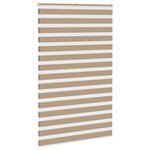 vidaXL Store zèbre marron sable largeur du tissu 135 9 cm polyester