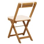 vidaXL Chaises de bistrot d'extérieur 4 Pièces Crème blanc