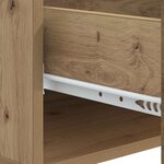 vidaXL Table basse Chêne artisanal 49 x 50 x 40 cm Bois d'ingénierie