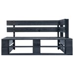 vidaXL Canapé de jardin palette avec coussins rouge Pinède