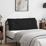 vidaXL Coussin de Dos Noir 120 x 19 x 50 cm tissu
