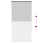 vidaXL Store enrouleur occultant largeur du tissu 60 7 cm polyester