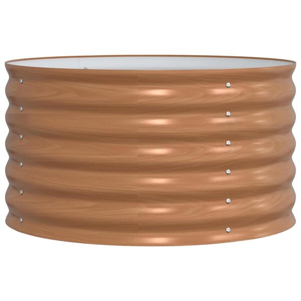 vidaXL Lit surélevé Marron 80 x 80 x 44 cm Acier