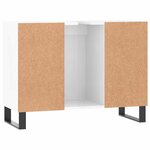 vidaXL Armoire de salle de bain blanc brillant 80x33x60 cm