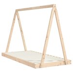 vidaXL Cadre de lit pour enfant 90x190 cm Bois de pin massif