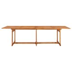 vidaXL Ensemble à manger de jardin 11 Pièces 280x90x75 cm bois d'acacia