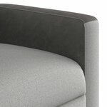 vidaXL Fauteuil inclinable gris nuage tissu