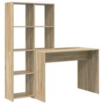 vidaXL Bureau Chêne Sonoma 138 5 x 55 x 143 cm Bois d'ingénierie