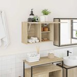 vidaXL Armoire murale de bain chêne sonoma 60x25x40 cm bois ingénierie