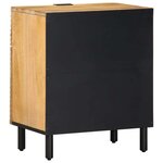 vidaXL Table de chevet marron 50x33x60 cm bois de manguier massif