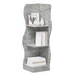 vidaXL Étagère d'angle Gris béton 34 x 33 x 102 cm Bois d'ingénierie