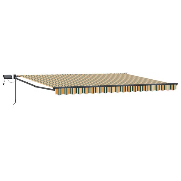 vidaXL Store rétractable manuel avec LEDs 4 × 3 m