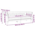 vidaXL Ensemble de Canapés Gris clair tissu