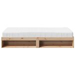 vidaXL Lit de jour avec matelas 90x200 cm bois de pin massif
