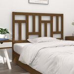 vidaXL Tête de lit Marron miel 125 5x4x100 cm Bois massif de pin