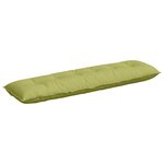 vidaXL Coussin de Dos Vert clair 180 x 19 x 50 cm tissu