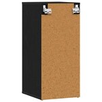 vidaXL Armoire à chaussures chêne noir 32x35x70 cm bois ingénierie
