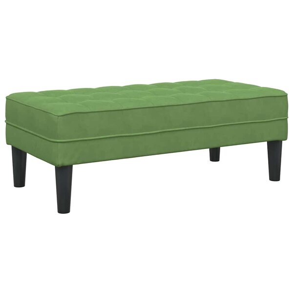 vidaXL banc Vert clair 113 x 57 x 39 cm Velours