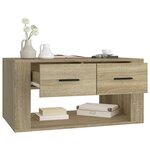 vidaXL Table basse Chêne sonoma 80x50x40 cm Bois d'ingénierie
