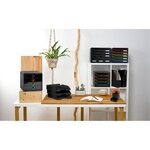 Corbeille À Courrier Combo Midi Ecoblack - Noir - X 6 - Exacompta