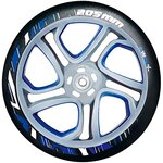 muuwmi 551 - Aluminium Trottinette Deluxe 205 mm gris-Bleu