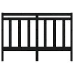 vidaXL Tête de lit Noir 126x4x100 cm Bois massif de pin