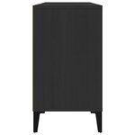 vidaXL Meuble d'évier noir 80x33x60 cm bois d'ingénierie