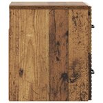 vidaXL Cabinet de chevet mural Bois ancien 34 5 x 33 x 40 cm