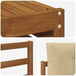 vidaXL Ensemble de canapés d'extérieur 9 Pièces Naturel et Beige