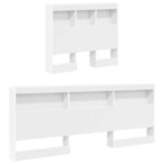 vidaXL Lit Bibliothèque Blanc 100 x 200 cm Bois d'ingénierie