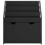 vidaXL Bibliothèque pour enfants avec tiroir Noir 60 x 29 5 x 69 cm
