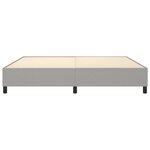 vidaXL Cadre de lit Gris clair 200x200 cm Tissu