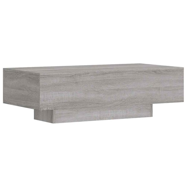 vidaXL Table basse sonoma gris 100x49 5x31 cm bois d'ingénierie