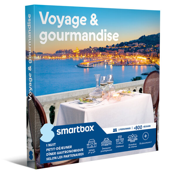 SMARTBOX - Coffret Cadeau Voyage & gourmandise -  Séjour